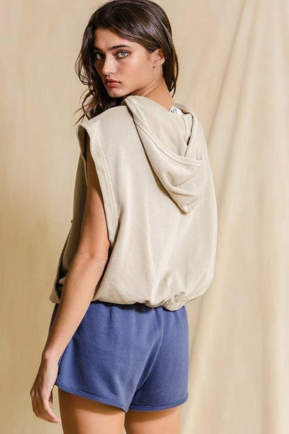 IT2135 Hooied Muscle Pullover