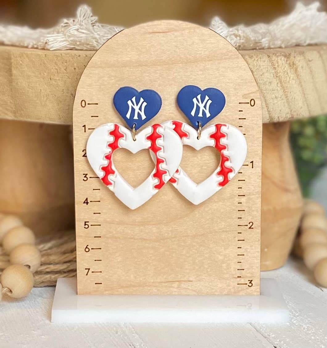 Rangers Baseball Earrings 