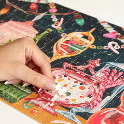 Candy Jars - 400 Piece Panoramic Holiday Jigsaw Puzzle