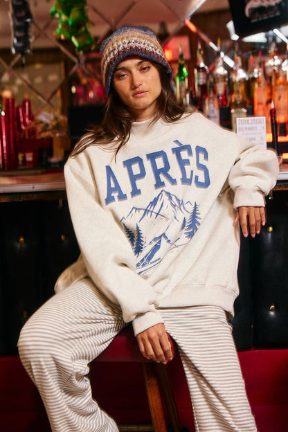 APRES/SKI Reversible Mock-Neck Sweatshirt