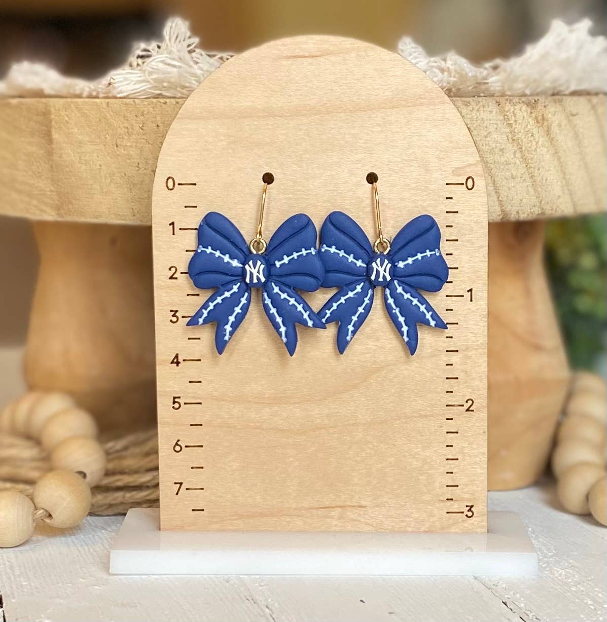 Rangers Baseball Earrings 
