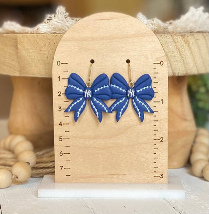Rangers Baseball Earrings 