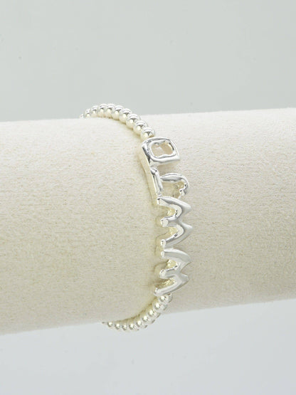 CB2304 WWJD Beaded Stretch Bracelet