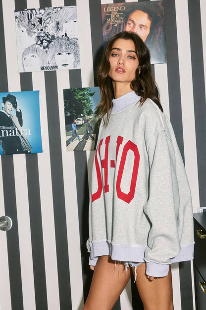 IT2594-OH-IO 'OH-IO & OH' Reversible Mockneck Sweatshirt