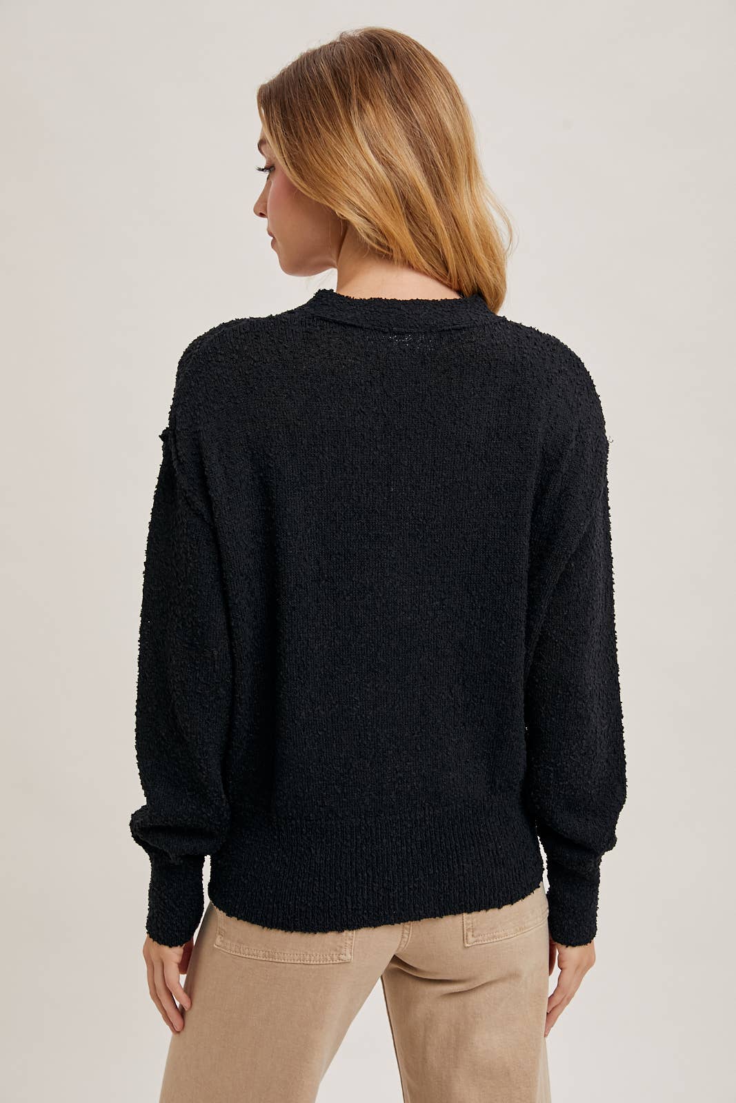BUTTON DOWN KNIT SWEATER CARDIGAN