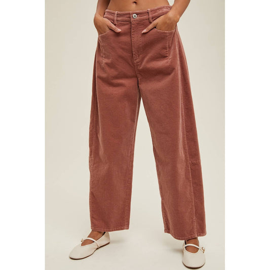 CORDUROY WIDE-LEG PANTS / WL25-11039