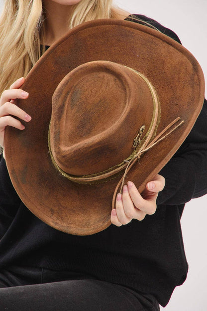 MH0240 Billie Heritage Worn Shapable Cowboy/Fedora Hat