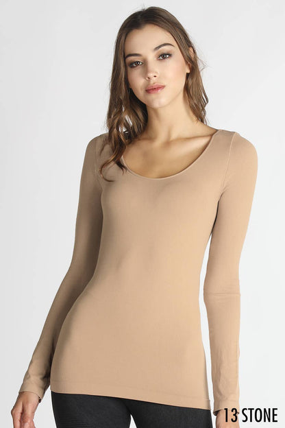 NS5127 - Long Sleeve Scoop Neck Top