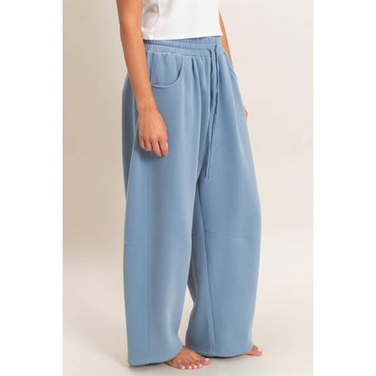 Drawstring Waist Barrel Sweatpants