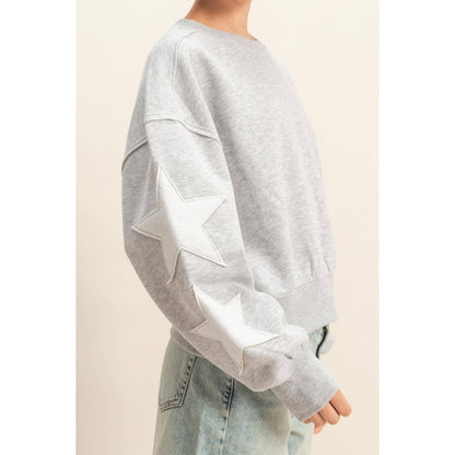 Star Patch Crewneck Sweatshirt
