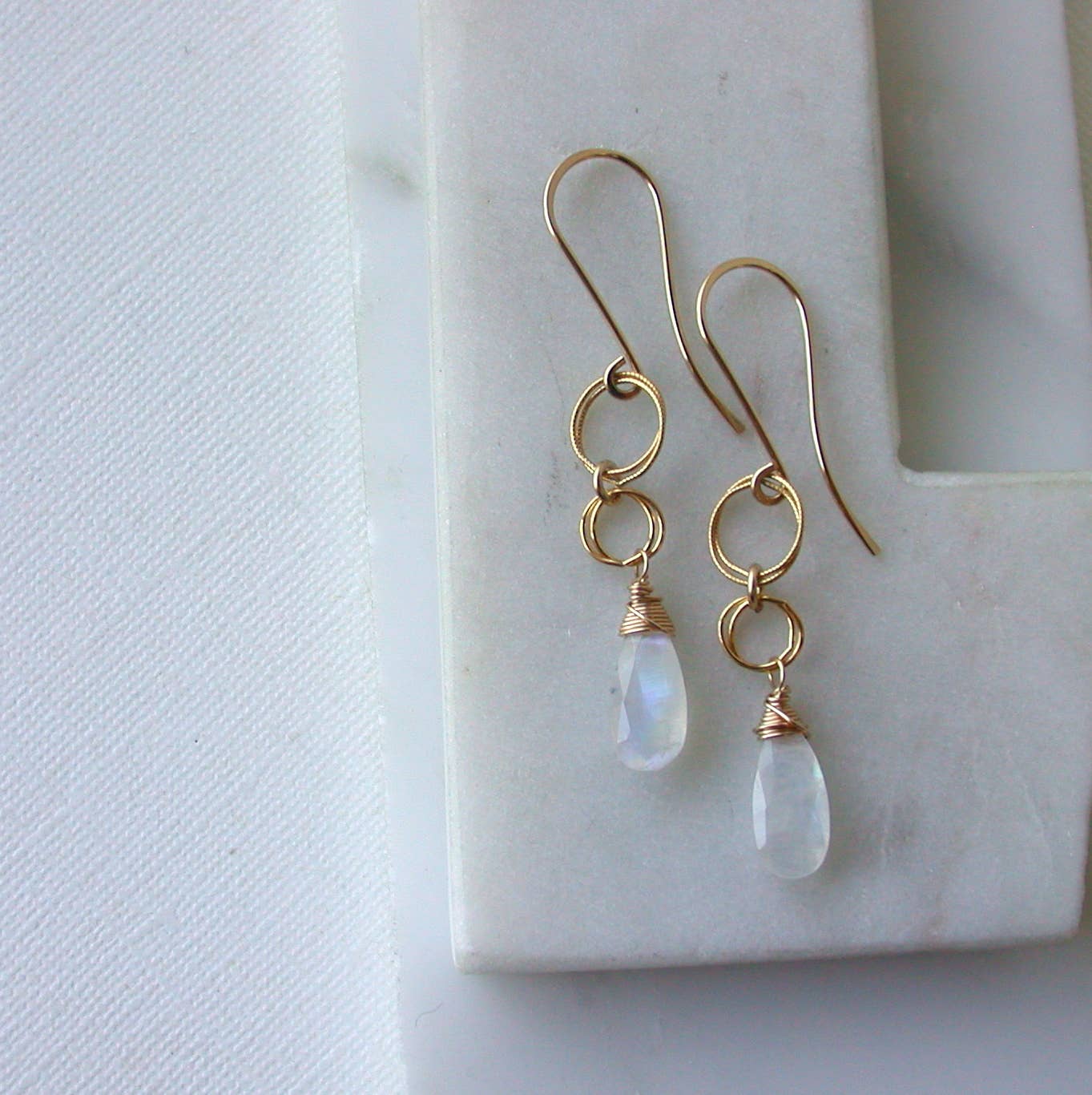 Statement Moonstone Earrings.