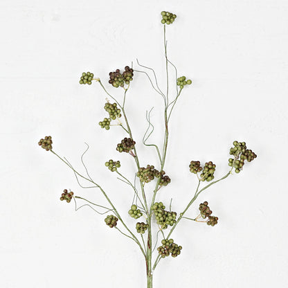 ISB3212Sage- 28in Berry Spray- Sage