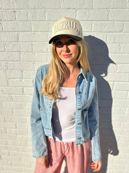 BASEBALL Monochromatic Vintage Trucker Hat