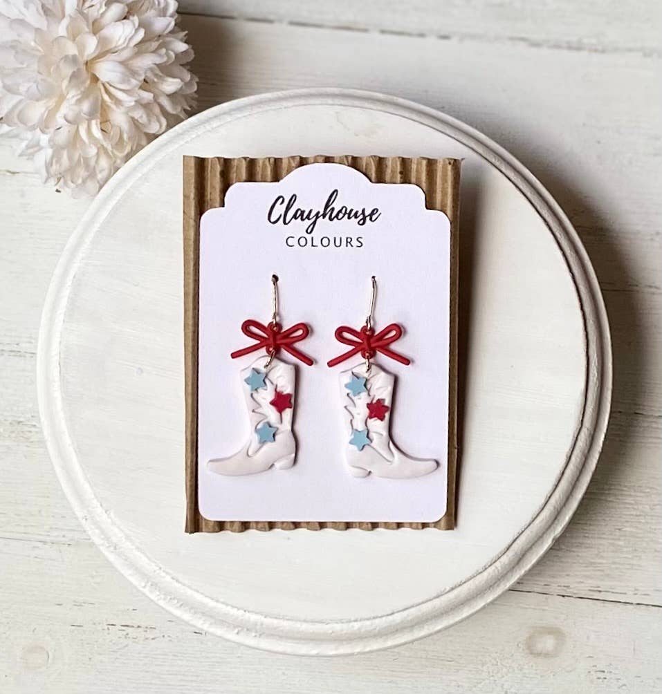 Fourth of July Handmade Earrings | Red White & Blue Earrings