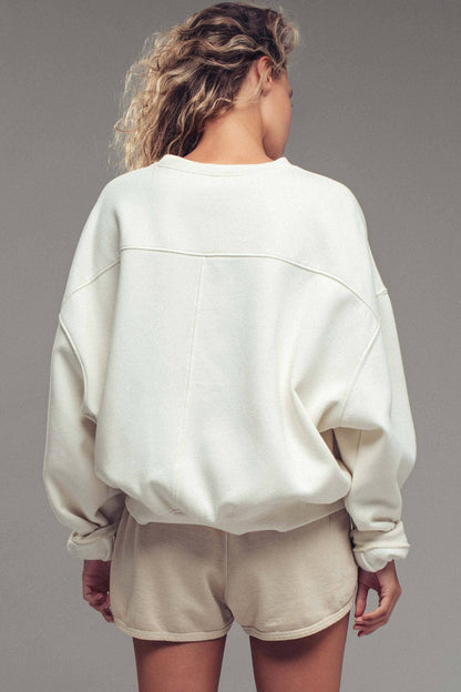 Pigment Washed Relaxed Fit Sweatshirt