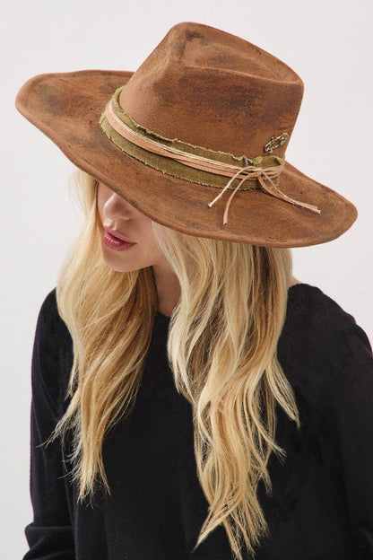 MH0240 Billie Heritage Worn Shapable Cowboy/Fedora Hat