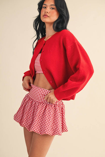 Knit Button Up Cardigan Sweater