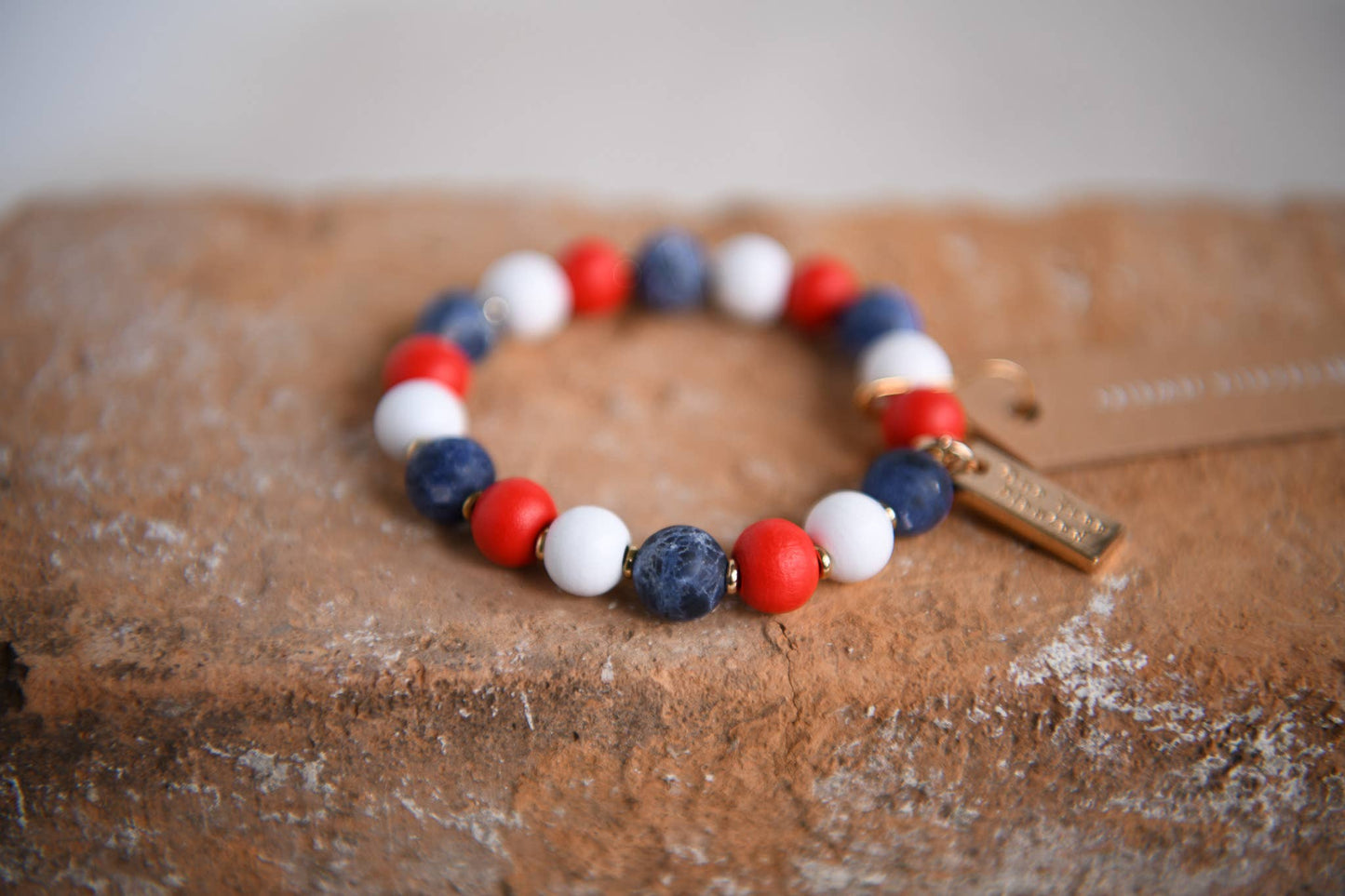 4th of July Seed Bead Triple Wrap Stretch Bracelets