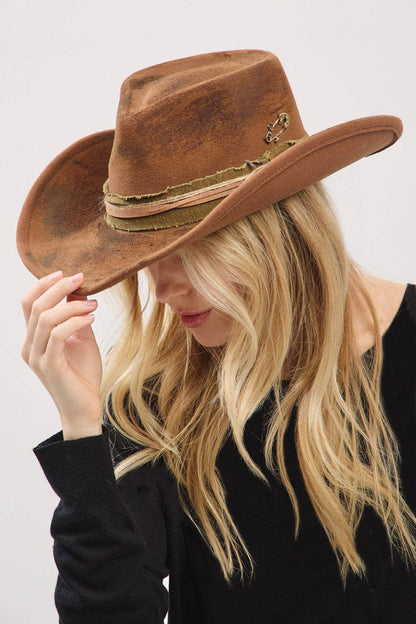 MH0240 Billie Heritage Worn Shapable Cowboy/Fedora Hat