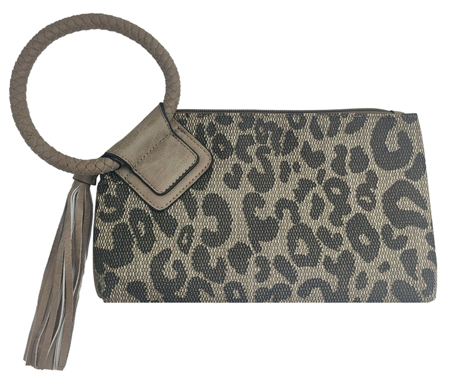 BP204 Fashion Cuff Handle Tassel Wristlet Clutch