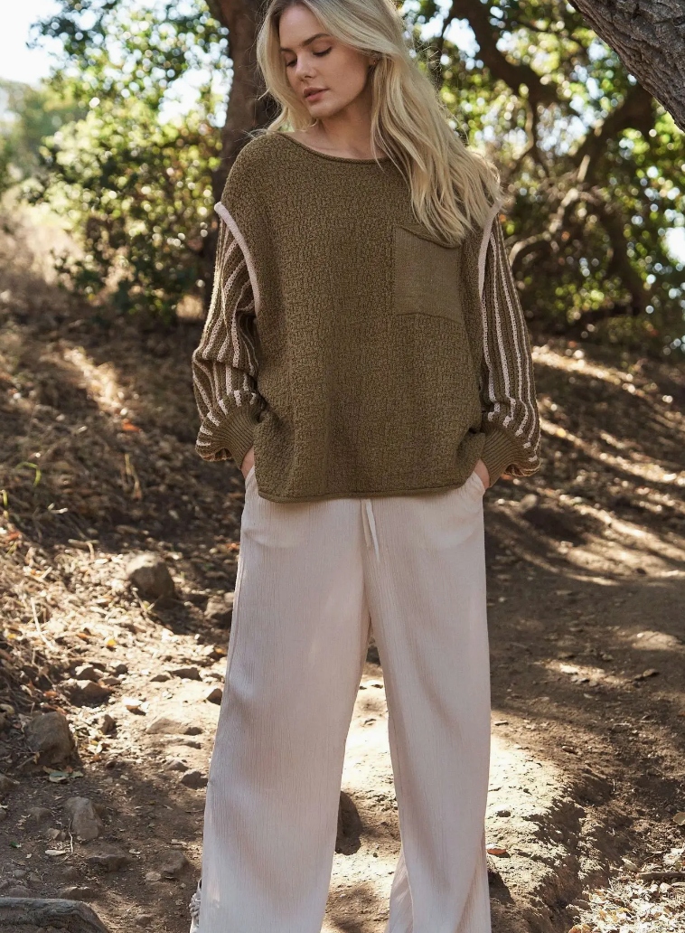 Oversize Sweater- Olive