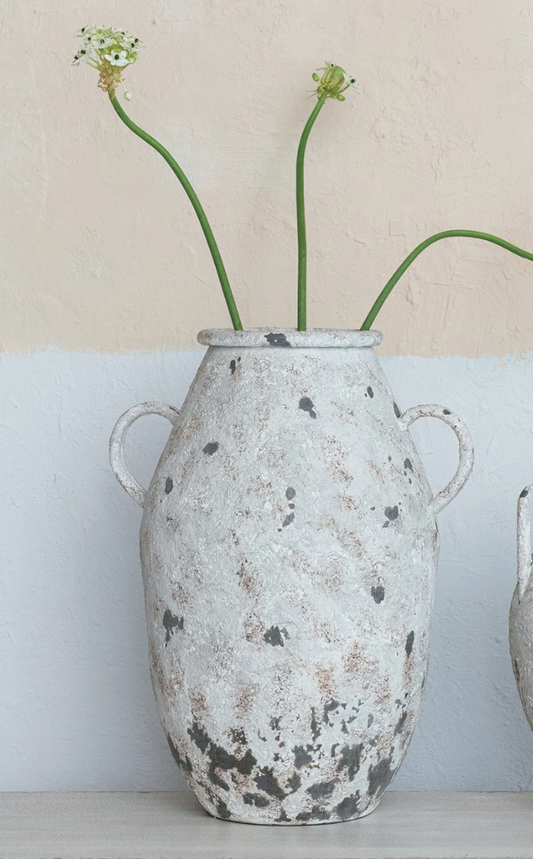 Metal Urn w/ Handles (Each One Will Vary)