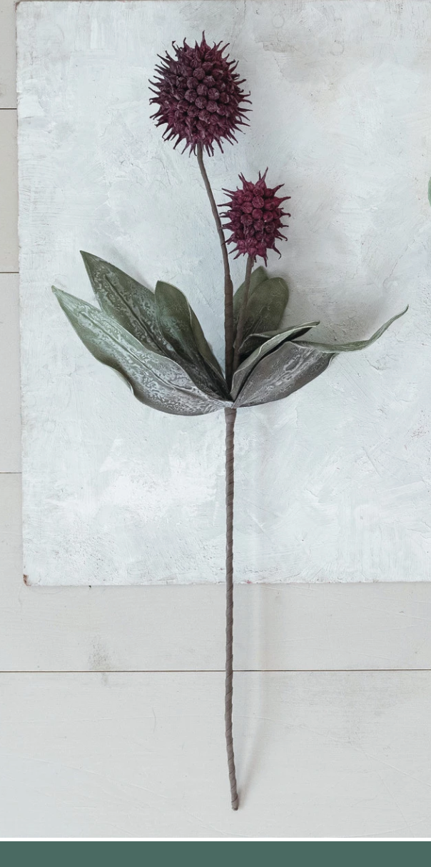 44"H Faux Pod Pick, Berry Color