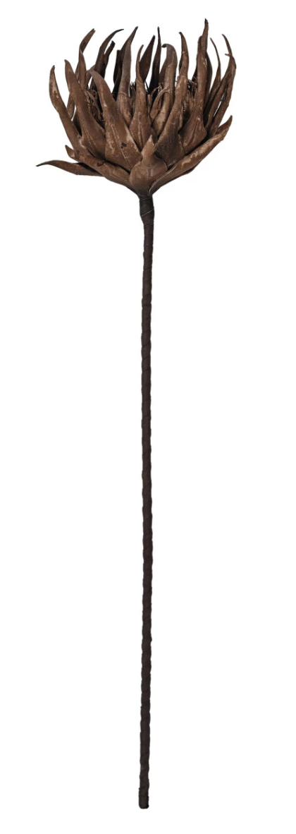 40-1/2"H Faux Flower Pick, Brown