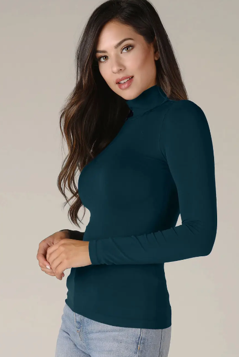 Long Sleeve Mock Neck Top