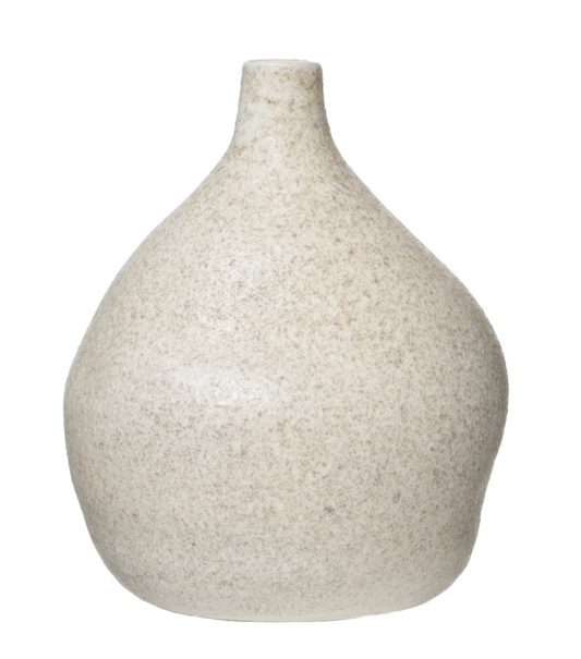 Distressed Terracotta Vase with Glaze