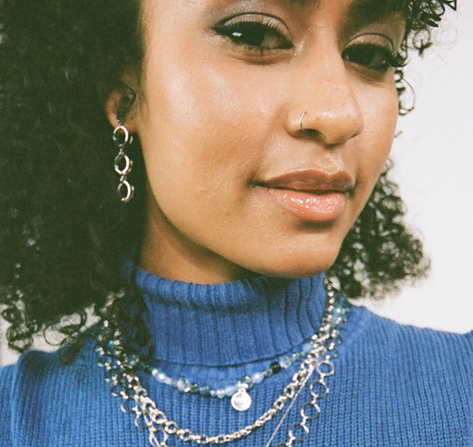 &Livy Chain Chain Chain Earrings