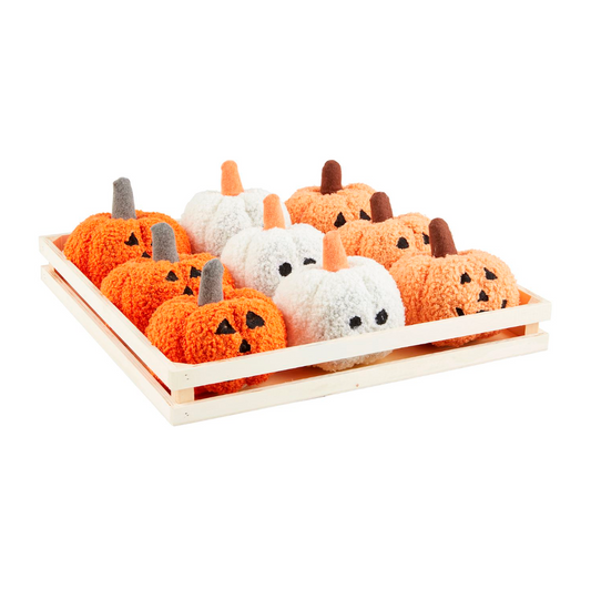 Light Up Shearling Pumpkins