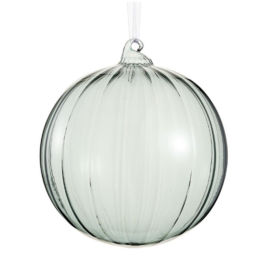 Glass Ball Ornament  Teal
