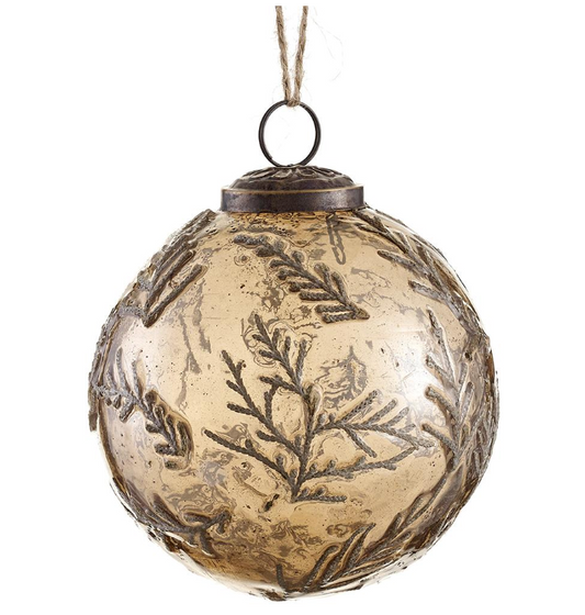 Glass Ball Ornament  Brown