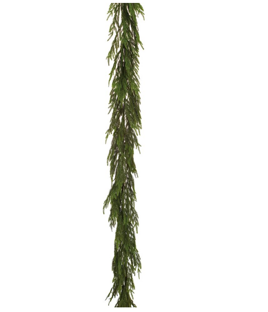 108" Cypress Garland  Green