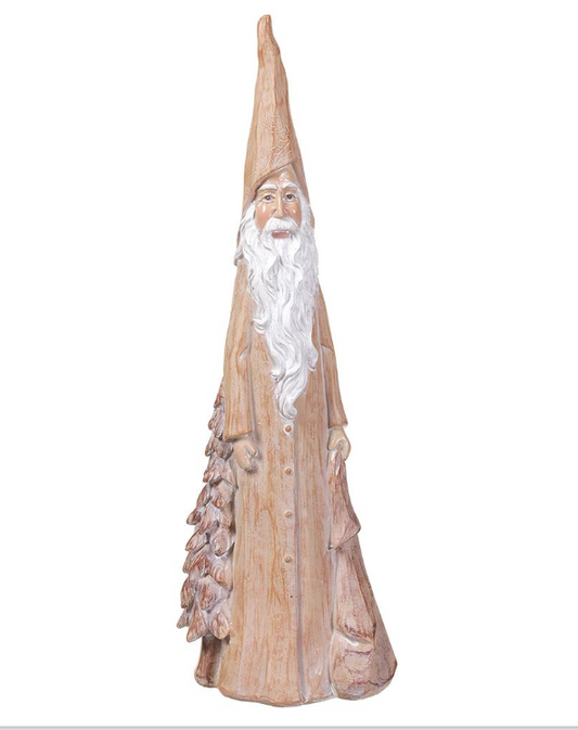 15.5" Santa  Beige White