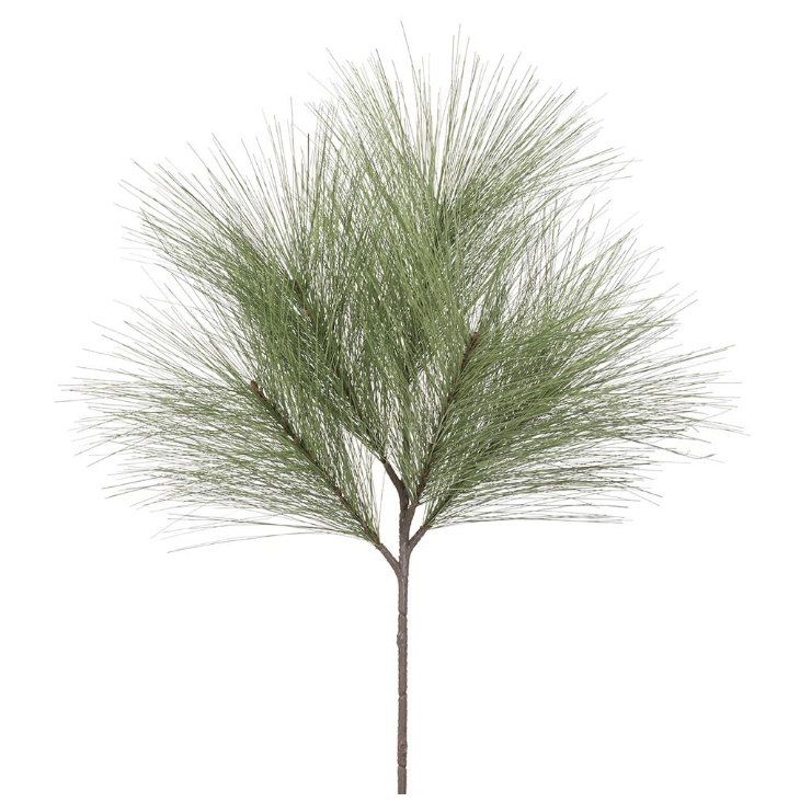 24" Long Needle Pine Spray  Green