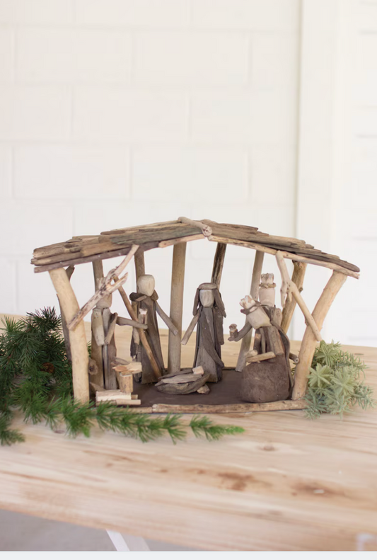 Driftwood Nativity