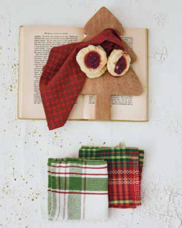 Mango Wood Cutting Board with Dish Cloths