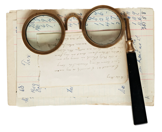 Brass & Resin Spectacle Magnifying Glass