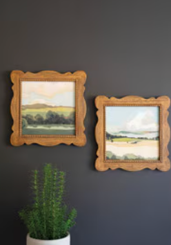 Natural Wood Framed Landscape Prints