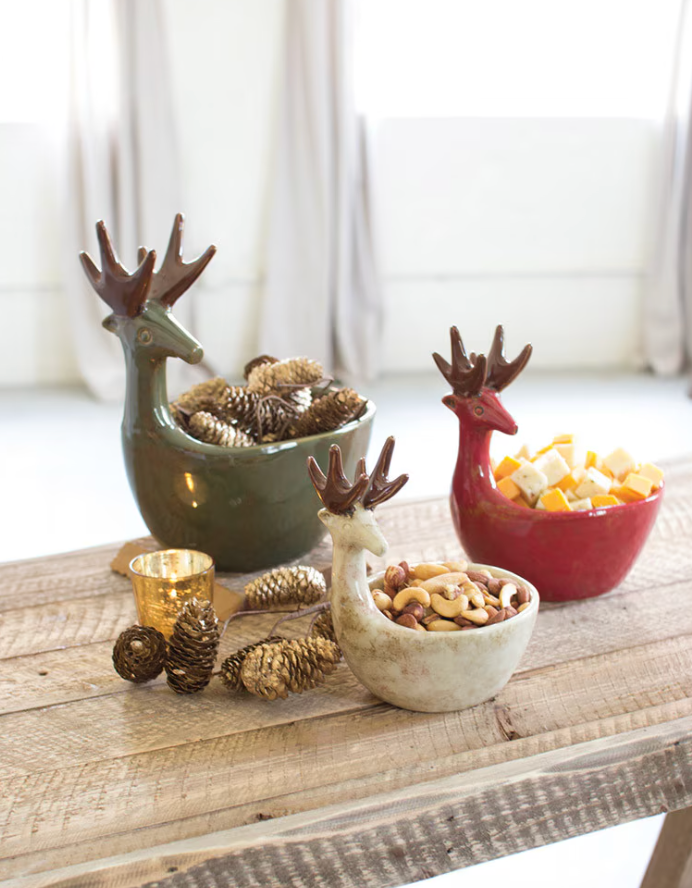Ceramic Deer Bowls