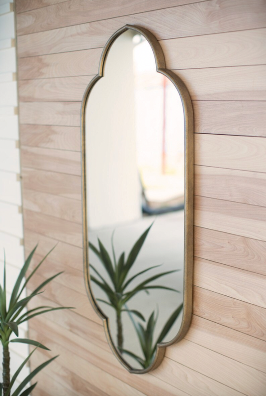 Gold Metal Framed Mirror