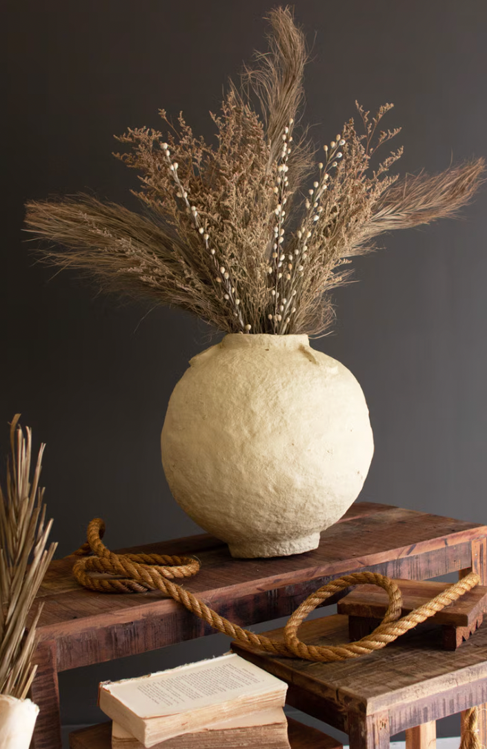 Paper Mache Urn / Small