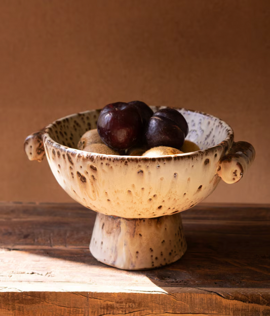 Rustic Ceramic Compote