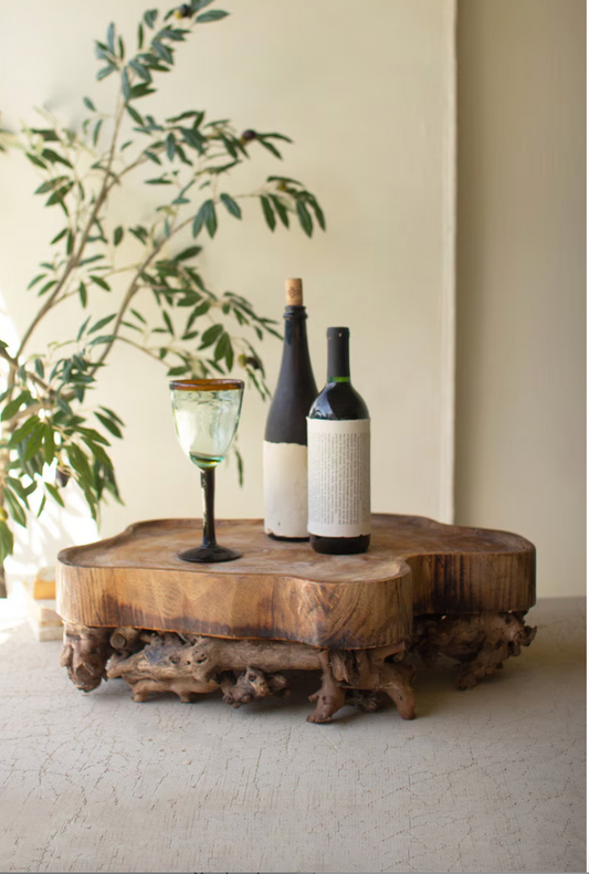 Mulberry Root and Willow Wood Serving Tray