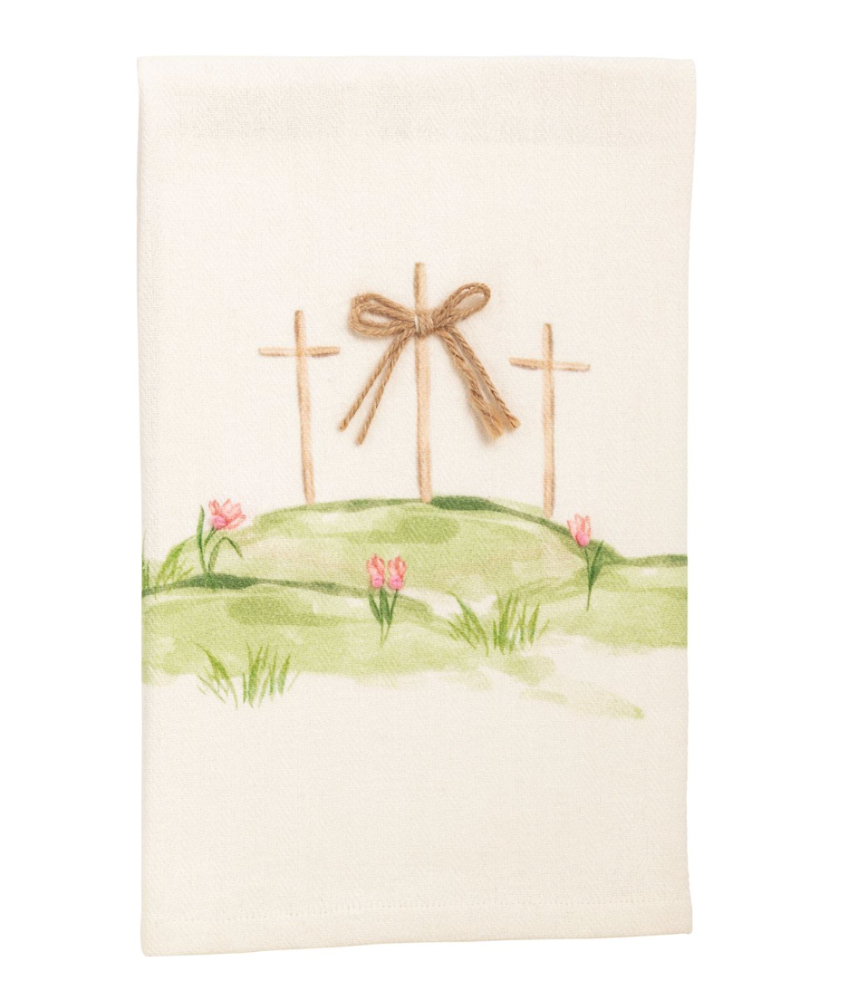 Three Crosses Easter Towel
