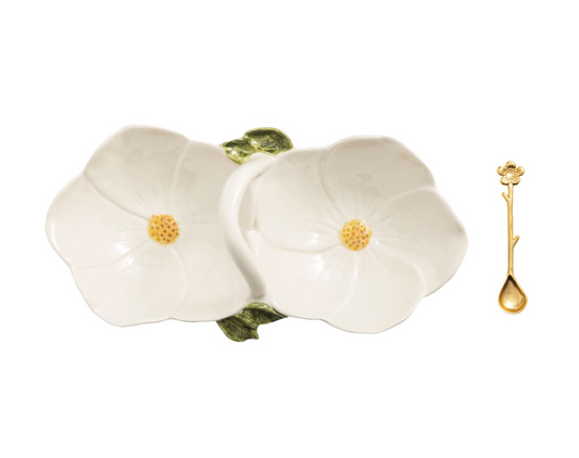 Flower Double Tidbit Set