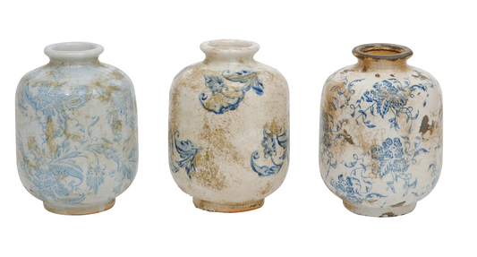 Terracotta Vase with Pattern