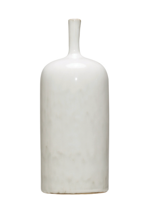Stoneware Vase with Glaze